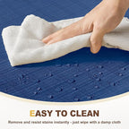 downluxe Chair Cushions for Dining Chairs, Waterproof Kitchen Chair Pads, Non-Slip Dining Seat Cushion with Ties, 17" x 16" x 2.5", Blue, 6 Pack