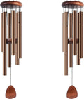 Large Aluminium Wind Chimes 37" Inches to Create a Zen Atmosphere Suitable for Outdoor, Garden, Patio Decoration Wind Chimes with Wind Catcher Suitable as A Gift for Unisex(2 Pack Coffe)