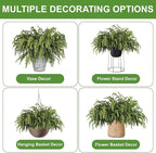 Artgar 100 Pcs Pine Branches - 18 Inch Artificial Green Pine Stem - Real Touch Christmas Greenery Pines Branches for DIY Flower Arrangement Home Indoor Christmas Decor