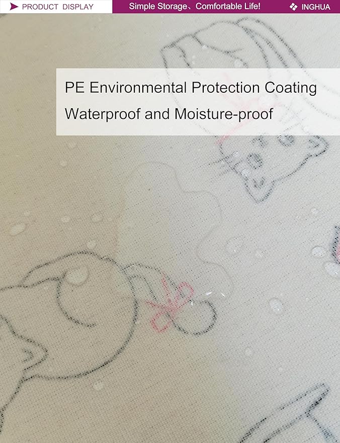 Rectangular Storage Basket Fabric Organizer Bin for Toys,Books,Clothes,Gifts,Pets-Perfect for Home,Office,Nursery,Dorm,Shelf(Rec-Love cat )