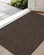 Color&Geometry Front Door Mat Indoor 21"x31", Rugs for Entryway Non Slip Washable Absorbent Low-Profile Inside, Entry Rug Door Mat Indoor Entrance, Brown (Fold)