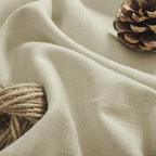 Joydeco Linen Curtains, 90 Inch Length, 2 Panels Set for Living Room, Light Filtering