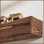 Handmade Fireplace Mantel Shelf 48", Extra Wide Rustic Wood Mantles for Over Fireplace, Wall Mounted Floating Mantel Shelves for Living Room Decor (Light Walnut, 48Lx6Hx8D)