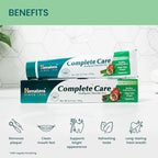 Himalaya Complete Care Toothpaste, Fluoride Free to Reduce Plaque and Brighten Teeth, 6.17 Oz