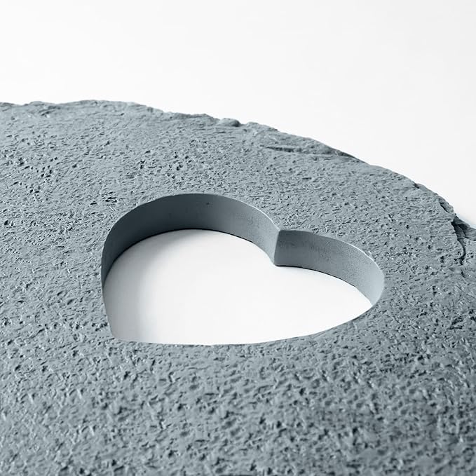 Let's Make Memories Personalized Memorial Stone - Sympathy Garden Marker - Durable, Weather-Resistant Cast Resin - Engraved with Your Loved One's Name - Personalized Condolences - 12" Diameter