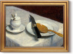 HUARCEY Gold Framed Vintage Wall Art for Living Room, Still Life Painting Prints Shelf Decor for Kitchen, Aesthetic Bedroom Wall Art, Best Gifts for Friends or Family - Before Meals 16L x 12W