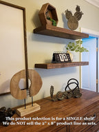 joelsantiques - 36 Inch Wooden Floating Shelves for Wall - 36x8x2 in - Made of Natural Wood - Heavy Duty Rustic Wall Shelves for Bedroom - Perfect for Living Room, Kitchen - Medium Brown