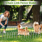 12 inch Stakes Heavy Duty 100-Pack J Hook Metal Fence Stake for Dogs Digging Tent and Outdoor Decorations Inflatables Rebar Metal Spikes for Ground