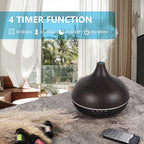 SACATR Aroma Diffiser with Essential Oils Set, 550 ML Essential Oil Diffuser with Remote, Ultrasonic Technology Aromatherapy Diffusers Auto Shut-Off for Office, Home