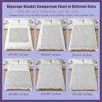 Bigacogo Chunky Knit Throw Blanket for Couch, 51x63 inches, 100% Hand Knitted with Thick Jumbo Chenille Yarn, Cozy Soft Large Rope Knot Cable Crochet Blankets for Sofa Bed Living Room, Mint