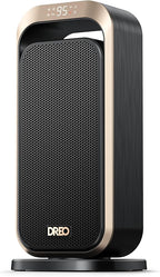 Dreo Space Heaters for Indoor Use, 1500W Portable Electric Heater with Remote and Thermostat, PTC Ceramic, Safety Heat with 70° Oscillation for Bedroom Office Home, Quiet, 12H Timer