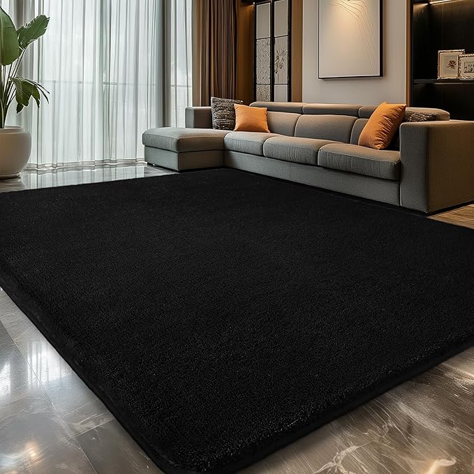 Sour Lemon 9x12 Area Rugs for Living Room, Soft Large Area Rug Fluffy Rugs for Bedroom，Machine Washable Area Rug Non Slip Carpet Rug for Living Room Playroom Kids Room Home Decor
