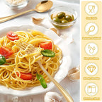 E-far 10-Piece Gold Toddler Utensils, Kid Stainless Steel Silverware Set, Children Safe Forks and Spoons Set for Self Feeding, Healthy & Non-Toxic, Mirror Polished & Easy to Clean
