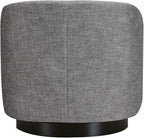 CHITA Swivel Accent Chair, FSC Certified Upholstered Fabric Barrel Chair for Living Room, Fully Assembled, Pebble Grey