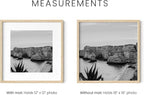 HAUS AND HUES Solid Oak Wood 16”x16” Picture Frames Matted to 12”x12” Set of 6-16x16 Gallery Wall Frame Set, Square Picture Frames Pack of 6, 16 x 16 Square Frames with Mat (Beige Oak Frames)
