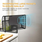 Magnetic Pencil Holder-Magnetic Basket for Fridge 3-Grid Mesh Magnetic Pen Holder for Refrigerator, Extra Strong Magnets Mesh Marker Holder Locker Accessories Organizer for Whiteboard
