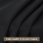 sancua 6 Pack Black Tablecloth 60 x 84 Inch, Rectangle Table Cloth for 4ft Tables - Stain and Wrinkle Resistant Washable Polyester Table Cover for Dining Wedding Banquet Party Buffet Restaurant