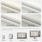 Joydeco Pinch Pleated Linen Curtains Darkening Drapes for Bedroom, 100% Blackout Drapes 96 inches Long 2 Panels Heat Blocking Curtains(Ivory,40'' Wx96'' L)