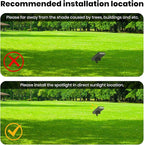 Solar Landscape Lights Outdoor, 3000K Dimmable Solar Pathway Lights, 500LM Solars Spot Light IP65 Waterproof for Walkway Lawn Yard, 2pcs