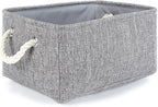 TheWarmHome Large Storage Bins- Storage Baskets for Organizing Shelves, Basket Organizer for Closet Bookshelf Dog Toy Nursery Clothes Laundry Home Organization, Fabric Storage Cubes W/Handles