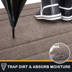 PURRUGS Dirt Trapping Door Mat 32" x 70", Non-Slip/Skid Machine Washable Entryway Rug, Dog Doormat, Super Absorbent Welcome Mat for Muddy Wet Shoes and Paws, Grayish Brown