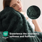 Bedsure GentleSoft King Size Blanket for Bed - Super Soft Cozy Blankets for Women Men Girls, Large Fuzzy Fleece Throw for Bedroom Decor, Mallard Green,108x90 Inches