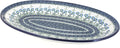Blue Rose Polish Pottery Blue Posy Oval Platter