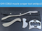 Muscle Scraper IASTM Tool Set (4-Piece) gua sha Stainless Steel fascial Release Tool deep Soft Tissue Massage Tool Set