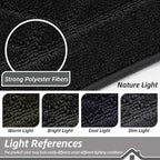 BEQHAUSE Dirt Trapper Door Mat 24" x 60", Doormat Non-Slip Entryway Rugs Washable, Dog Door Mat Stain Resistant and Absorbent Welcome Floor Mat for Front Back Door, Muddy Wet Shoes & Paws, Black
