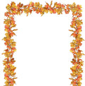 Lvydec 2 Pack Fall Maple Leaf Garland - 5.9ft/Piece Artificial Fall Foliage Garland Thanksgiving Decor for Home Wedding Party Christmas (Yellow)