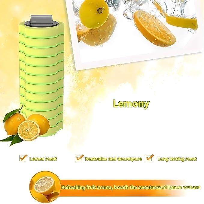 56 Count Toilet Bowl Wand Refills, KIRIKIT Wall-Mounted Disposable Toilet Cleaner Brush Heads for Bathroom Toilet Scrubber Cleaning Accessories, Lavender, Lemon, Ocean