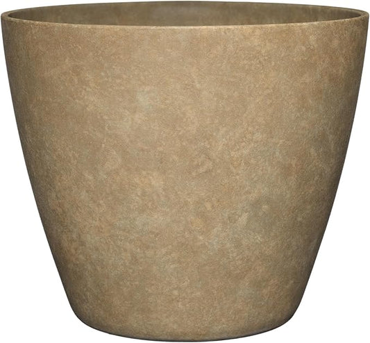 Classic Home and Garden Vogue Planter Pots w/Pottery Quality Finish - Modern Indoor & Outdoor Flower Pots - UV-Resistant Porch Planters - Decorative Pot for Flowers & Herbs (8” Earth)