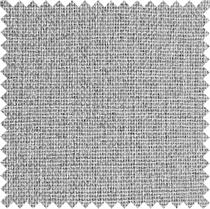 Macochico Pinch Pleated Blackout Curtains 102 Inches Long 100% Light Blocking Silver Grey Linen Drapes for Bedroom Living Room Farmhouse Shabby Chic Burlap Curtains with Tieback 72”Wx102”L 1 Panel