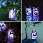 8 Pack Solar Outdoor Fairy Star Firefly Jar Lids Lights,Solar Fairy String Lids Lights（No Jars）,Waterproof Lantern Mason String Solar Lights with Hangers for Regular Mouth Jars
