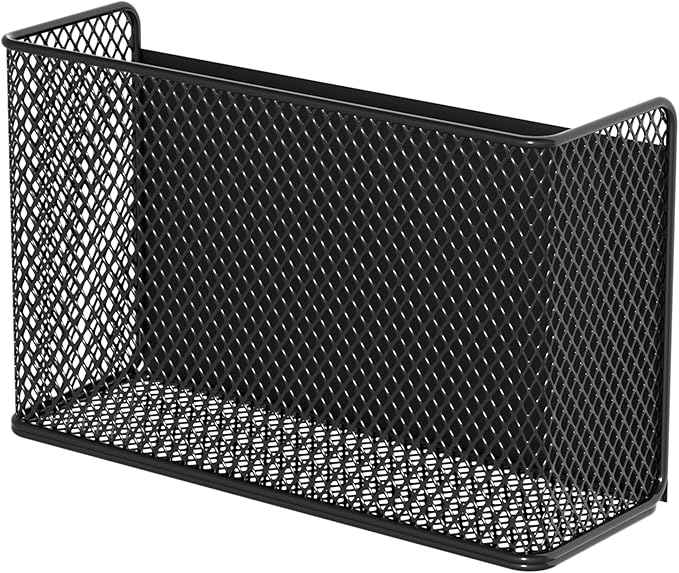 Magnetic Baskets Shelf Bins Organizer Holder Storage Rack Containers for Fridge, Whiteboard, Locker - Home Kitchen Laundry Office School