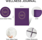 And Per Se Wellness Journal, Undated Daily Wellness Planner to Practice Positive Thinking, Mindfulness & Reflection, 91 Days Self-Care Journal For Women & Men (Purple)