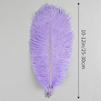 THARAHT Lavender Ostrich Feathers 12pcs Natural Bulk 10-12Inch 25cm-30cm for Crafts Wedding Party Centerpieces Easter Gatsbi and Decoration Feather