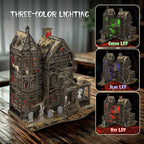 DIY Mini House Kit, Miniature Haunted House Kits with LED Accessories Furniture, 3D Wooden Puzzles for Adults, Dollhouse Craft Gifts for Girls, Boys, Teens