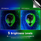 zidoni Alien Neon Sign,Dimmable Alien LED Neon Signs for Wall Decor Bedroom Game Room Man Cave Party Decor, LED Light Sign Gifts for Teen Boy Room