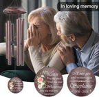 ASTARIN 36" Large Deep Tone Personalized Sympathy Wind Chimes, Memorial Wind Chime for Loss of Mother Father Loved One, Hummingbird Bereavement Gifts Decor Outdoor Patio Garden Graveyard