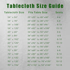 sancua Square Tablecloth - 60 x 60 Inch - Stain and Wrinkle Resistant Washable Polyester Table Cloth, Decorative Fabric Table Cover for Dining Tables, Buffet Parties and Camping, Orange