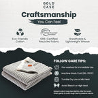 Gold Case Throw Blanket for Couch – 100% Recycled Turkish Cotton Blankets – Elegant Decorative Throw Blankets for Living Room Sofa – Woven Throws for Couch – Vintage Dark Green – 50x60 (Set of 2)