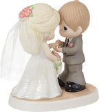 Precious Moments 222009 with This Ring, I Thee Wed Bisque Porcelain/Fabric Figurine