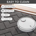 hicorfe Indoor Doormat, Odor-Free Door mat, Non Slip Door Mats 20"x31.5" Absorbent Resist Dirt Entrance Inside Floor Mats for Entryway Washable Low-Profile (Grey)