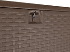 Amazon Basics Outdoor Organization & Storage Deck Box with Lid, 99 Gallon, Brown