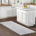 nuLOOM Jeni Solid Faux Rabbit Machine Washable Runner Rug, 2' 6" x 10', Silver