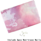 HVEST Pink Cloud Tapestry Colorful Abstract Clouds Natural Landscape Tapestries Wall Hanging for Bedroom Living Room Teen Dorm Indie Decor Poster Blanket,48x36 Inches