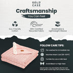 Gold Case Throw Blanket for Couch – 100% Recycled Turkish Cotton Blankets – Elegant Decorative Throw Blankets for Living Room Sofa – Woven Throws for Couch – Vintage Orange – 50x60 (Set of 2)