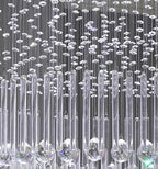Flashing God D32 x H79'' Modern Crystal Chandelier for High Ceiling Large Foyer Chandeliers Large Raindrop Chandelier for Foyer Living Room Entryway Staircase Villa