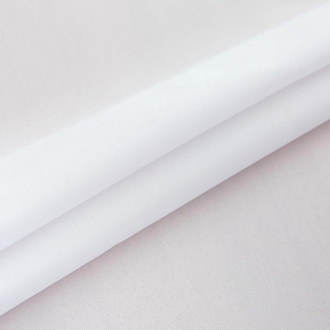 sancua 2 Pack Small Square Tablecloth 24 x 24 Inch White, Stain and Wrinkle Resistant Washable Polyester Table Cloth Decorative Solid Fabric Table Cover for Nightstand End Bedside Tables